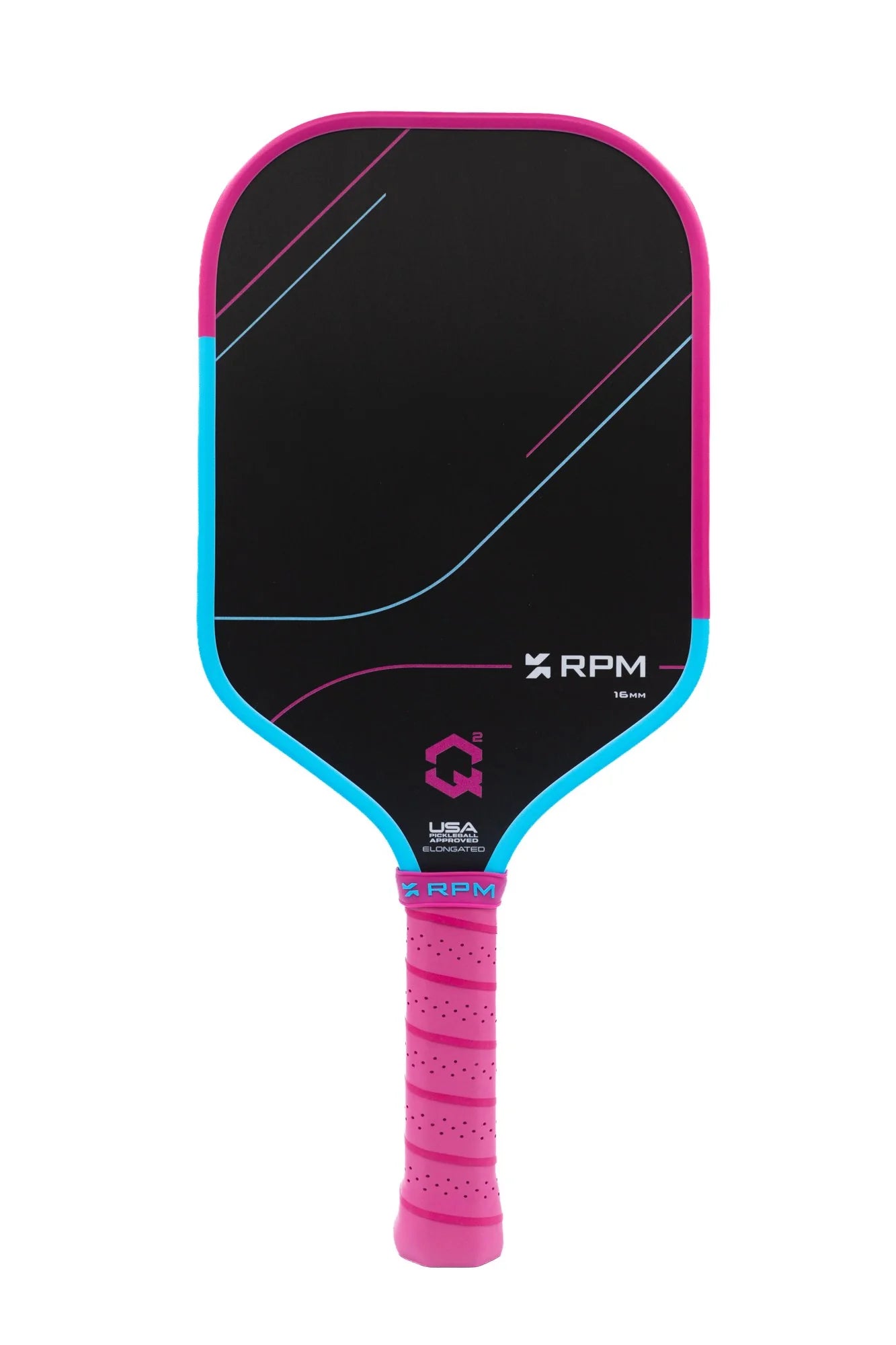 RPM Q2 Cotton Candy 16mm Elongated Pickleball Paddle