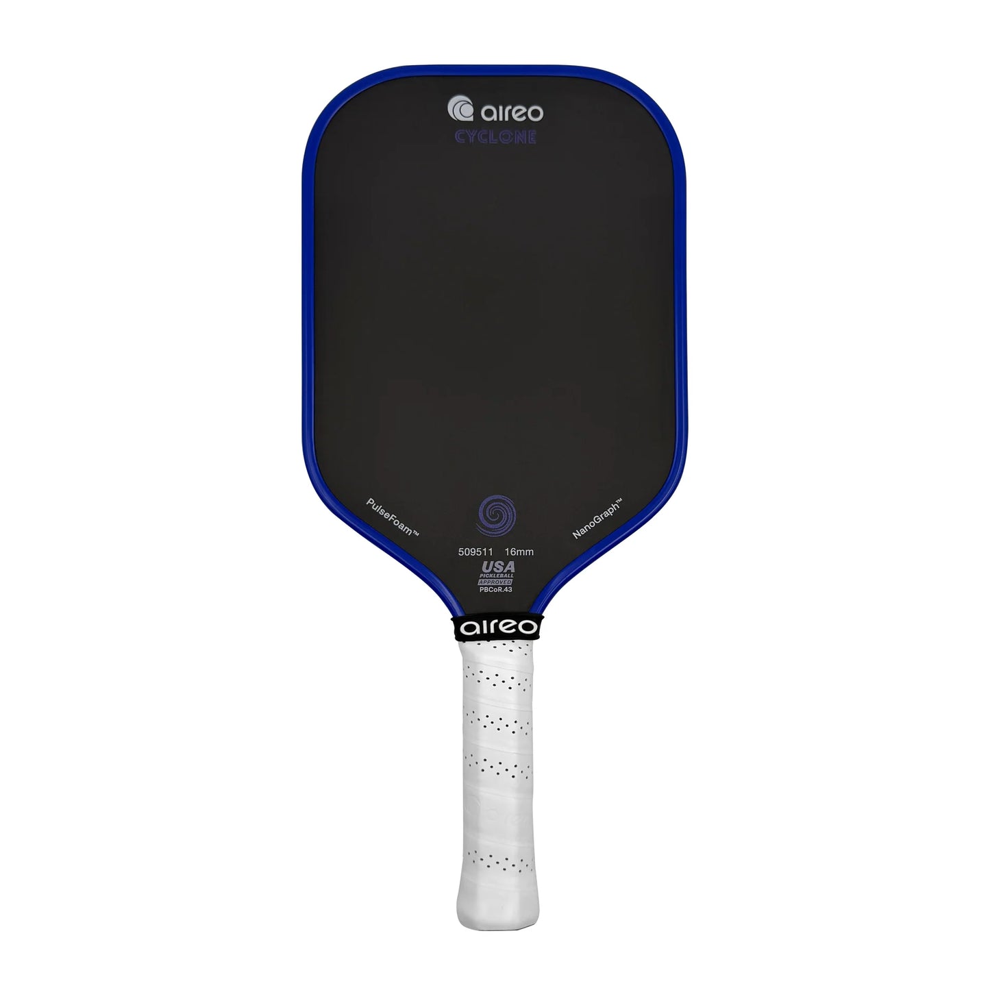 AIREO Cyclone USAP PBCoR .43 certified 16mm Pickleball Paddle - Nanograph