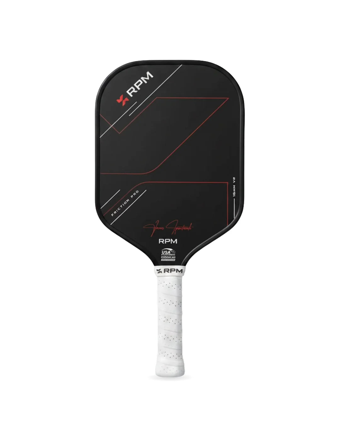 RPM Friction Pro V2 Hybrid Flat Top Pickleball Paddle