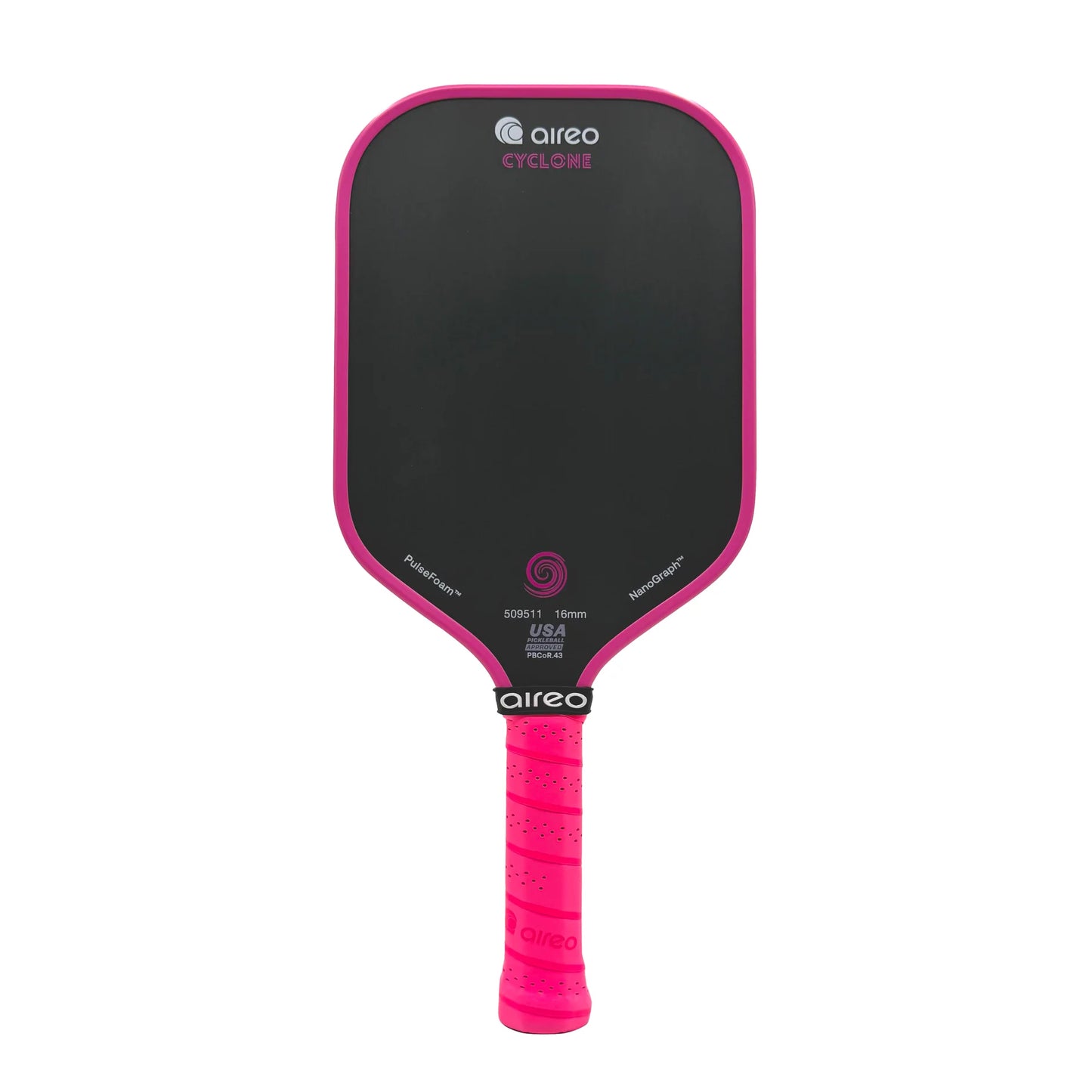 AIREO Cyclone USAP PBCoR .43 certified 16mm Pickleball Paddle - Nanograph